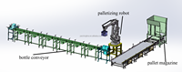 Bras de palettisation robotisé KUKA/FANUC/KAWASAKI/ABB/Chine pour la manutention de bouteilles, sacs et boîtes, capacité 250 kg