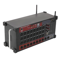 Mezclador Digital Profesional AFS24 de 24 Canales para Montaje en Rack, Caja de Audio Blanca con Control Remoto Inalámbrico Wi-Fi y BT, Control por Tablet