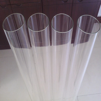 Tube en verre borosilicate 3.3 COE - Résistant aux hautes températures, transparent, pour applications chimiques, différentes tailles (4 mm-300 mm)