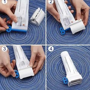 Wholesale Multifunctional <b>Toothpaste</b> <b>Squeezer</b>, Plastic Tube Roller Press Tool, Portable Organizer for Lotion Medicine Bottles - Product Image 2