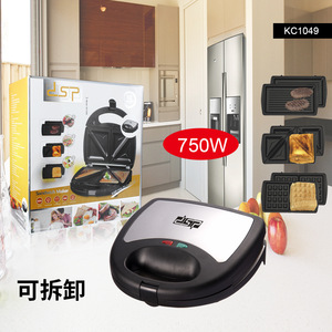 Sandwichera Dsp de 750W con Placas Extraíbles, Electrodoméstico de Cocina Multifunción - Product Image 1