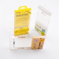 Boîte d'emballage de téléphone portable en plastique pliable transparente en PVC PET personnalisée