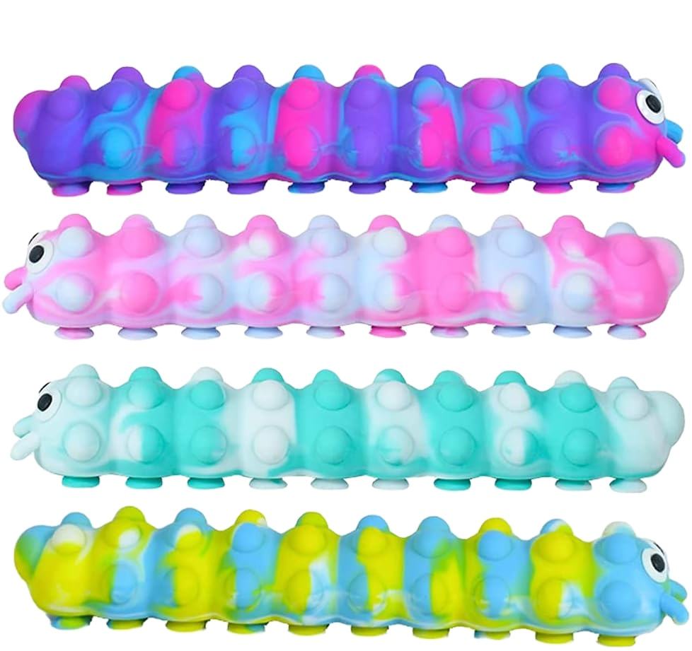 Silicone 3D Squeeze Anti-Pressure Popper Sensory Toys Relax and Pressure Relief Squido Pop Fidget Toy for Kids and Adults