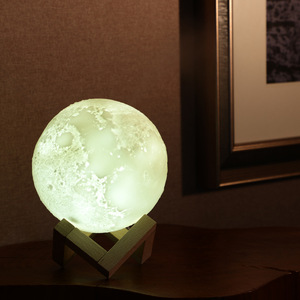 Moon Ball 880ml Diffuseur d'huiles essentielles ultrasonique à changement de couleur humidificateur d'air petit Usb décoration colorée - Product Image 4