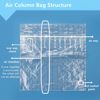 Rouleau de coussin d'air gonflable en PE/PA imperméable pour emballage, sacs résistants et durables pour expédition - Fournisseur