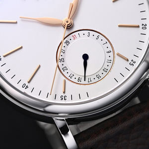 Fonction <span class=keywords><strong>calendrier</strong></span> de type pointeur, en acier inoxydable, avec verre saphir. Une belle montre formelle pour <span class=keywords><strong>homme</strong></span>. - Product Image 3