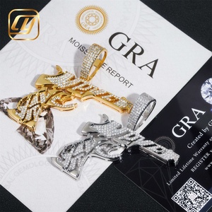 Bijoux Hip Hop CHOYUE, pendentif en argent sterling 925 avec diamants de laboratoire, style Hip Hop Iced Out - Product Image 2