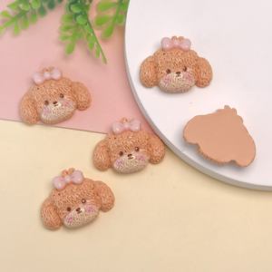 कार्टून प्यारे कुत्ते जानवर cabchons कृत्रिम पालतू कुत्ते के लिए चापलूसी अलंकरण अलंकरण अलंकरण अलंकरण - Product Image 6