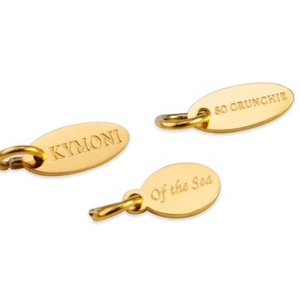 Nghĩa Ô Aceon Thẻ Kim Loại LOGO Tùy Chỉnh Bằng Thép Không Gỉ Thẻ Làm Trang Sức Một Hoặc Hai Lỗ Thẻ Tên Có Vòng - Product Image 2