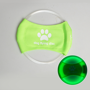 Yüksek kalite USB şarj edilebilir LED köpek uçan disk işık-up naylon yanıp sönen uçan disk - Product Image 6