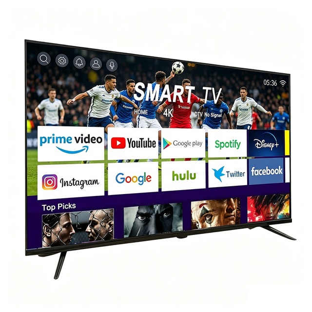 CHIGO OEM Frameless 42 Inch 4K HDTV LCD LED Android QLED Smart TV with 32-85 Inch Sizes 60/120Hz Refresh Rate for Input