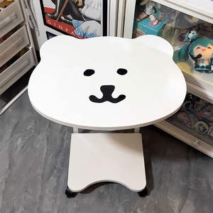 Mesa de Centro Móvil Creativa <span class=keywords><strong>con</strong></span> Marco Metálico Resistente, Ruedas Retráctiles y Tablero Artificial, Diseño Moderno para Sala de Estar - Product Image 6