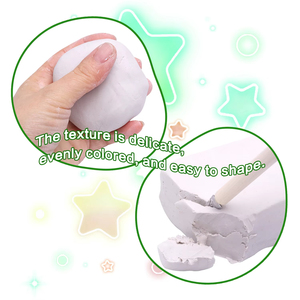 Bview Kit d'argile sèche à l'air blanc <span class=keywords><strong>de</strong></span> qualité supérieure Kit <span class=keywords><strong>complet</strong></span> <span class=keywords><strong>de</strong></span> démarrage <span class=keywords><strong>de</strong></span> poterie dans une boîte kraft écologique - Product Image 4