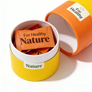 Tube en carton rigide personnalisé, écologique, en papier enduit, pour emballage cosmétique - Product Image 2