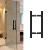 Poignée de porte de douche en acier inoxydable 304 de type H, barre de traction ronde en tube