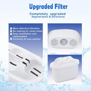 Maxtra/<span class=keywords><strong>Mava</strong></span> All-in-One Replacement Mararella Jug Pitcher Cartucho de filtro de agua de carbón activado Reduce las impurezas de cal - Product Image 4