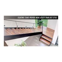 Escaliers flottants pour escalier intérieur moderne en bois invisible Mono Stringer