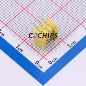 WAFER-HY2.0-3PWZ-H62 Wire-to-Board Pin Header Bent Lead Through Hole,P=2mm Connector 1x3P 2mm Right Angle Insert HY - Product Image 2