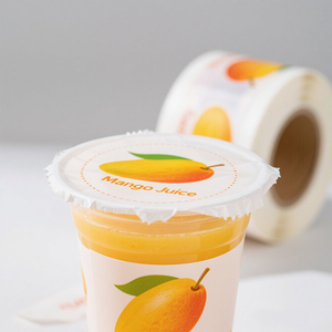 <span class=keywords><strong>Film</strong></span> de scellage personnalisé pour gobelets en plastique de jus de mangue, <span class=keywords><strong>film</strong></span> de couvercle en rouleau pour l'emballage de gobelets de gelée pour l'industrie des boissons - Product Image 2