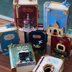 MOC conte de fées ville <span class=keywords><strong>Alice</strong></span> magique princesse Collection affichage <span class=keywords><strong>livre</strong></span> d'histoire bricolage assemblage briques jouets blocs de construction ensembles pour filles - Product Image 2