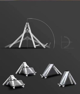 Nhà Sản Xuất Phụ Kiện Điện Thoại Ningbo Xách Tay Máy Tính Xách Tay Đứng Bàn Có Thể Gập Lại Nhiều Bốn Hình Dạng Văn Phòng Điện Thoại Máy Tính Stander - Product Image 3