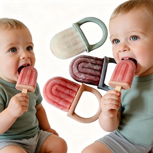 Moule à glaces en silicone flexible de qualité supérieure à <span class=keywords><strong>6</strong></span> cavités sans BPA pour les tout-petits et les enfants, réutilisable, pour faire des glaces maison - Product Image 3