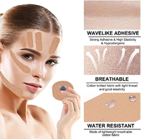 Bande de lifting facial de qualité médicale, respirante et douce pour la peau, autocollants liftants en V pour un contouring instantané de la mâchoire et des joues