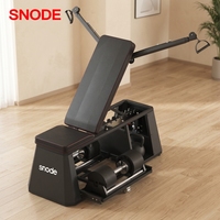 Snode Banc de musculation FID pliable 4-en-1 réglable et durable avec compartiment à haltères intégré pour appartement et salle de sport