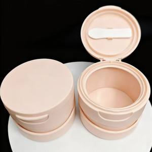 Pot rond en PP de 200g grande capacité avec couvercle à vis et cuillère pour masques nettoyants, pommades capillaires et crèmes - Vente en gros - Product Image 2