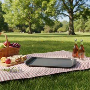 Plateau de service antidérapant noir pour restaurant de restauration rapide, vente chaude - Product Image 5