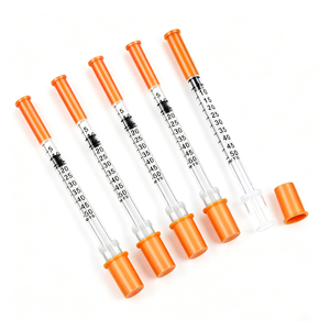 Seringues à insuline 1 ml, boîte de 31 g, seringues stériles Luer Lock 1 ml 5/16" 1/2 " 30 Ga, 31 g, 100 unités, 8 mm, usage vétérinaire - Product Image 3