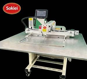 Machine à coudre industrielle professionnelle électronique automatique à point noué, à plat, à une aiguille, neuve - Product Image 1