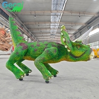 GECAI Animatronischer Triceratops Roboter-Hund Dinosaurier |   Lebensgroßes Realistisches Simulationsmodell für Park- und Museumsausstellungen