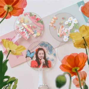 Éventail Transparent Personnalisé, Mini Éventails Imprimés sur Mesure et Éventail Mignon avec Support de Main - Product Image 5