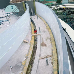 Panneau mural de piscine en acrylique de forme personnalisée TOMATO avec une transparence élevée de 95 %, performance anti-UV, surface non jaunissante et 30 ans de garantie - Product Image 1