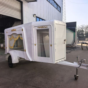 Carro Funebre Personalizzabile in Vari Colori, Lussuosi Carri Funebri a Cavallo, Modelli Elettrici/a Cavallo, Stile Bianco e Oro - Product Image 5