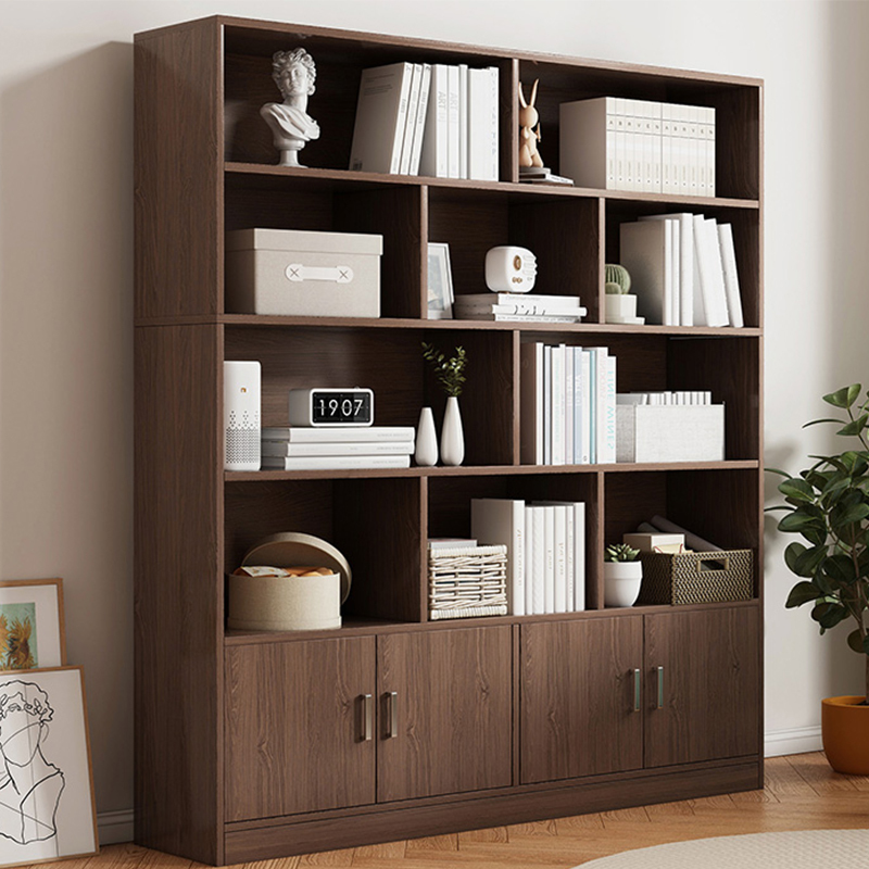 Solid Wood Simple Bookshelf Floor to