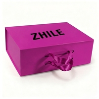 Boîte à accessoires capillaires magnétiques personnalisée, boîte en carton pliable de luxe, emballage cadeau romantique, boîte à pinces à cheveux haut de gamme avec logo