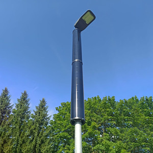 2025 Thiết Kế Mới 100W Năng Lượng Mặt Trời Bảng Điều Khiển Ánh Sáng Đường Phố Với Cong Hình Bầu Dục Đèn Cực Sunpower Năng Lượng Mặt Trời Bảng Điều Khiển Với Glass Bìa Trước - Product Image 2