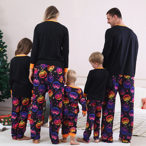Atacado Pronto para Enviar Halloween Costume Pjs Crianças Mulheres Homens Halloween Família Pijama Set para a Família - Product Image 2