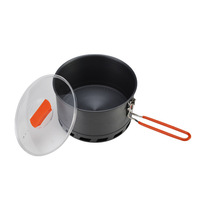 Ensemble de cuisine de camping en aluminium à anneau concentrateur d'énergie, pour 2 à 3 personnes, ultra léger, portable, haute efficacité, économie d'énergie