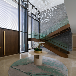 <span class=keywords><strong>Lampadario</strong></span> <span class=keywords><strong>con</strong></span> lampada a forma di luce a sospensione a sfera in vetro <span class=keywords><strong>con</strong></span> elegante paralume per ristoranti di lusso - Product Image 3
