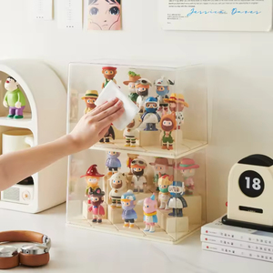 Boîte de présentation en plastique faite à la main présentoir étanche à la poussière pour poupées <span class=keywords><strong>Lego</strong></span> bacs de <span class=keywords><strong>rangement</strong></span> en plastique transparent - Product Image 4