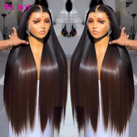 Peluca de Cabello Humano Liso Natural Vietnamita al por Mayor, Proveedor de Cabello Humano, Peluca Frontal de Encaje HD 13x4 Pre-Pluck, Peluca de Cabello Natural para Mujeres Negras