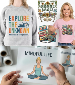 Nouvelle Saison Autocollants Thermocollants DTF Papillon Botanique pour un Design Unique Papier Thermocollant Hotfix - Product Image 2