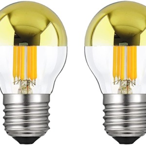Led Filament Bulb A60 E27 220V Decorative <b>Light</b> Source Mirror Reflector Silver Finish Hotel Lighting - Product Image 3