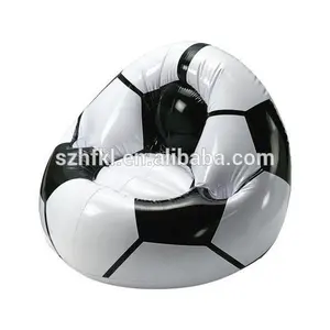 Bequemes Fußball design entspannen aufblasbaren Fußballs ofa stuhl, Fußball geformte Lounge aufblasbares Sofa