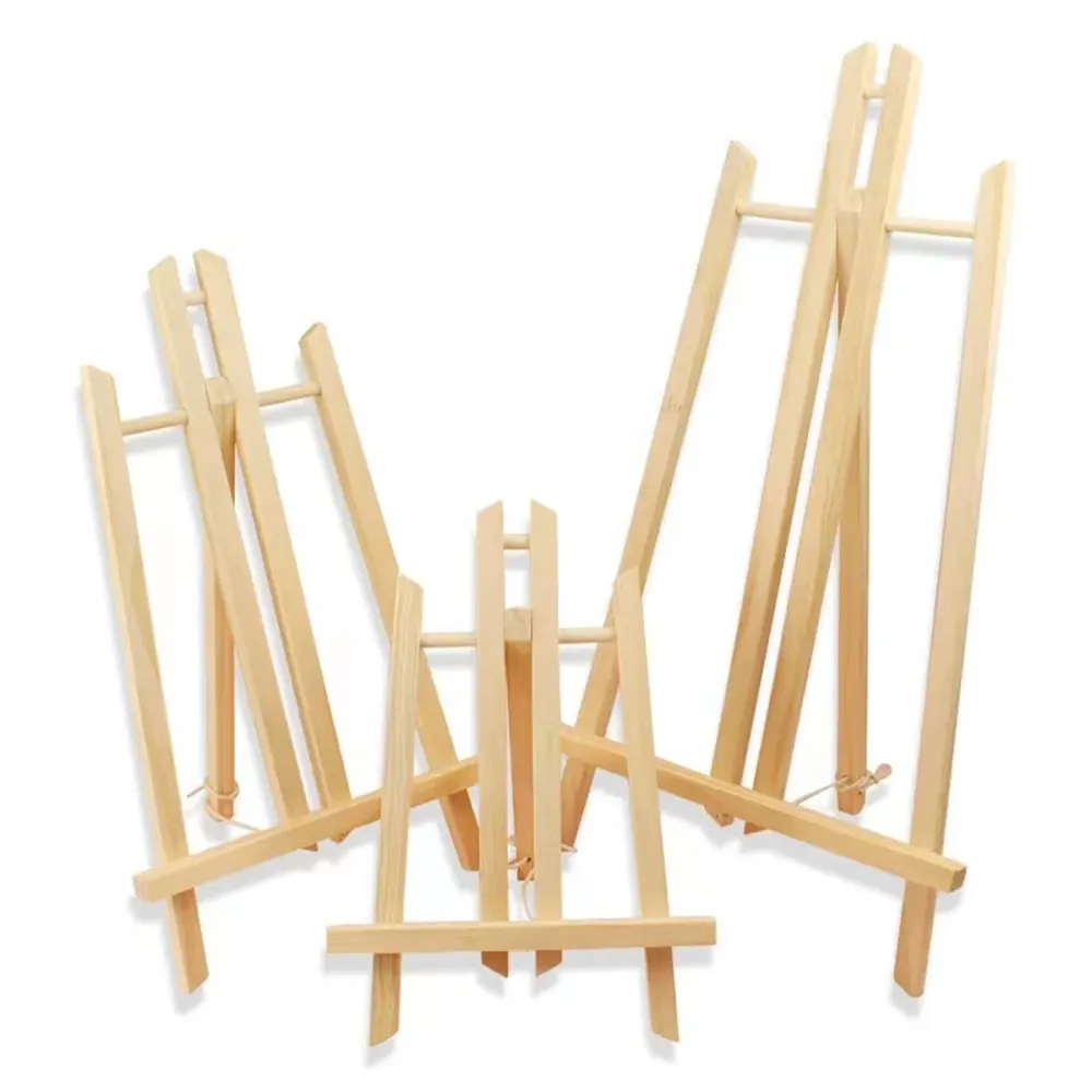 Kuda-kuda Tampilan Tripod Dudukan Kayu Papan Tulis Meja Belajar Seni Kayu Kuda-kuda Kayu