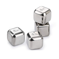Pierres à whisky réutilisables avec logo personnalisé, pierres à vin réutilisables, cubes de glace en acier inoxydable, ensemble de refroidisseur à glace