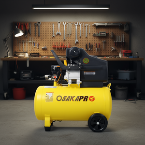 Compresseur d'air portable OSAKAPR, réservoir horizontal de 13 gallons lubrifié à l'huile, pression réglable, roues intégrées - Product Image 2